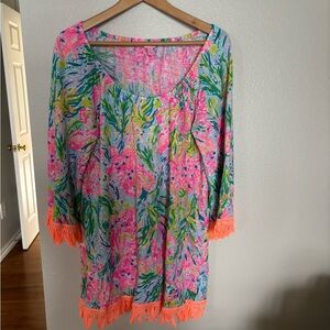 Lilly Pulitzer 100% Linen swim cover up